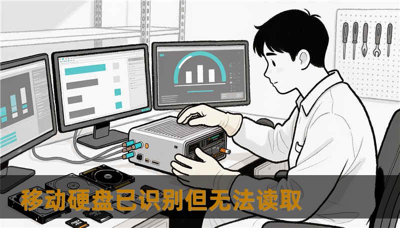 移动硬盘已识别但无法读取