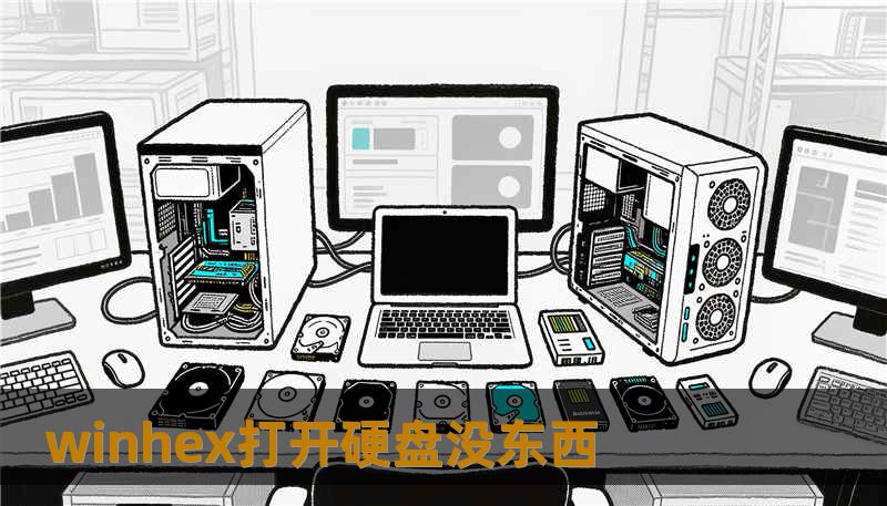 winhex打开硬盘没东西