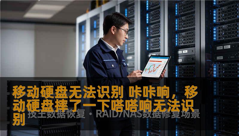 移动硬盘无法识别 咔咔响，移动硬盘摔了一下嗒嗒响无法识别