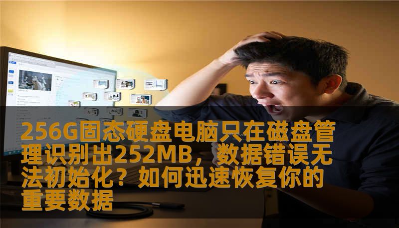 256G固态硬盘电脑只在磁盘管理识别出252MB，数据错误无法初始化？如何迅速恢复你的重要数据