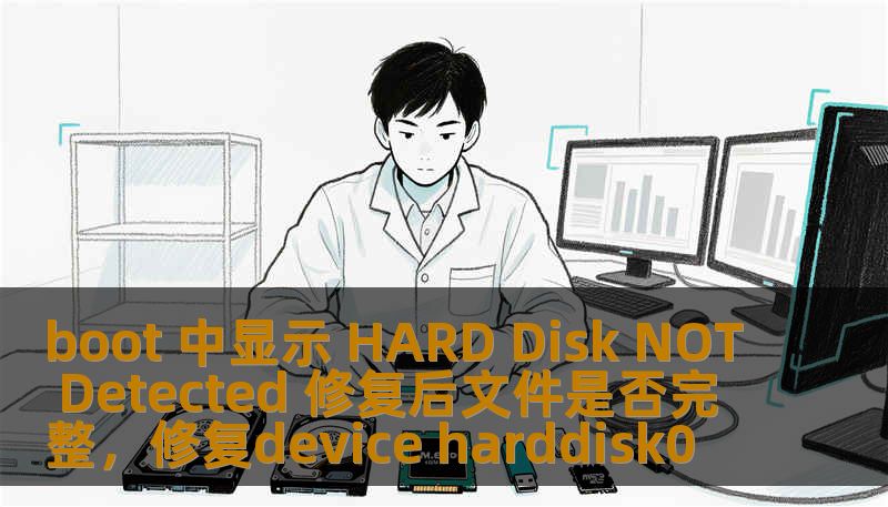 boot 中显示 HARD Disk NOT Detected 修复后文件是否完整，修复device harddisk0