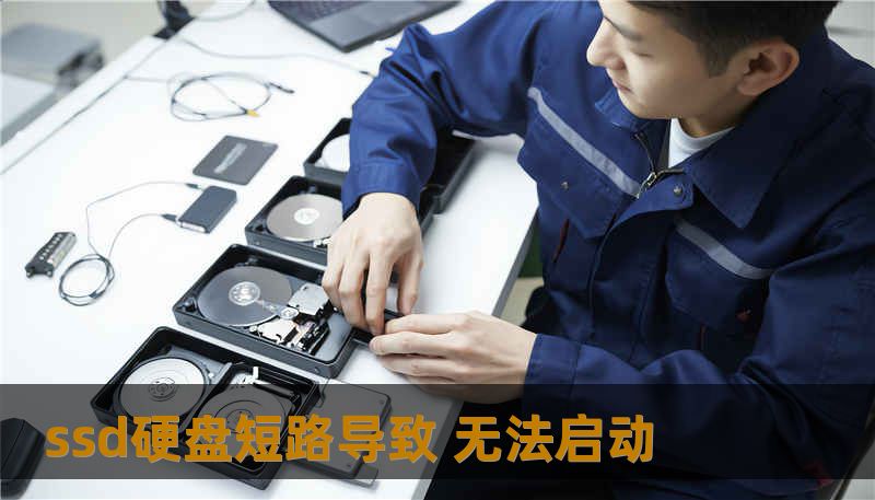 ssd硬盘短路导致 无法启动