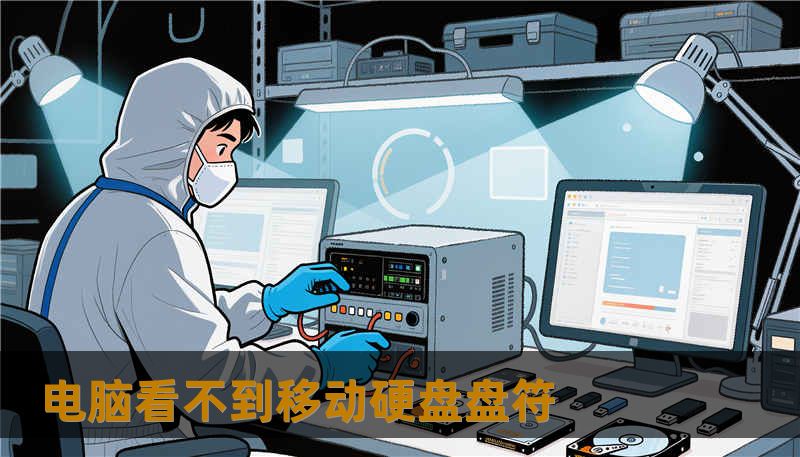 电脑看不到移动硬盘盘符