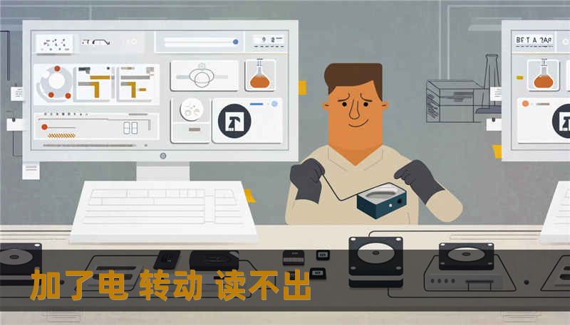 加了电 转动 读不出