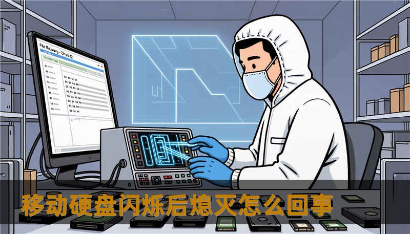 移动硬盘闪烁后熄灭怎么回事