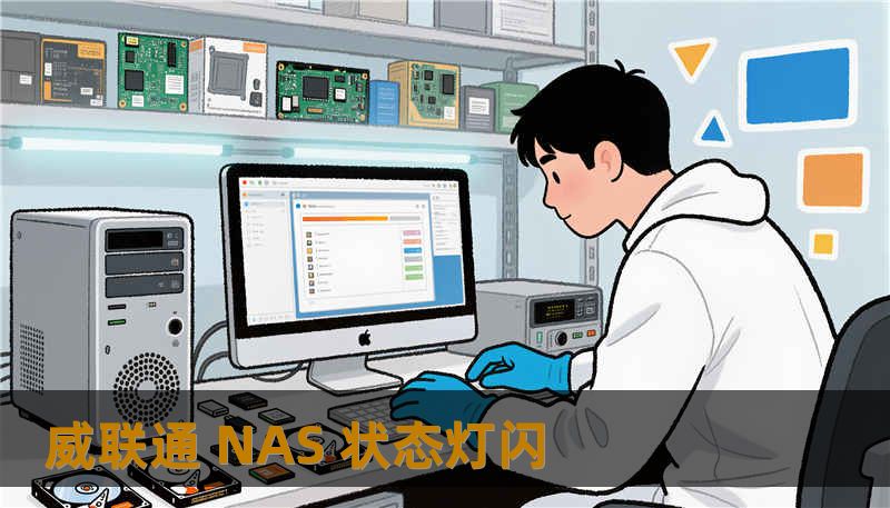 威联通 NAS 状态灯闪