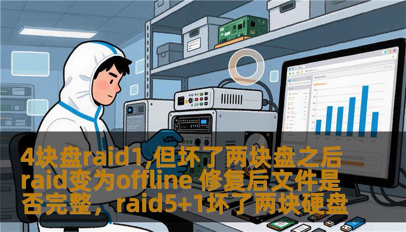 4块盘raid1,但坏了两块盘之后raid变为offline 修复后文件是否完整,raid5+1坏了两块硬盘 4块盘raid1,但坏了两块盘之后raid变为offline 修复后文件是否完整,raid5+1坏了两块硬盘