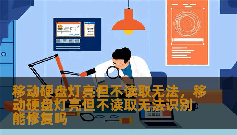 移动硬盘灯亮但不读取无法，移动硬盘灯亮但不读取无法识别能修复吗