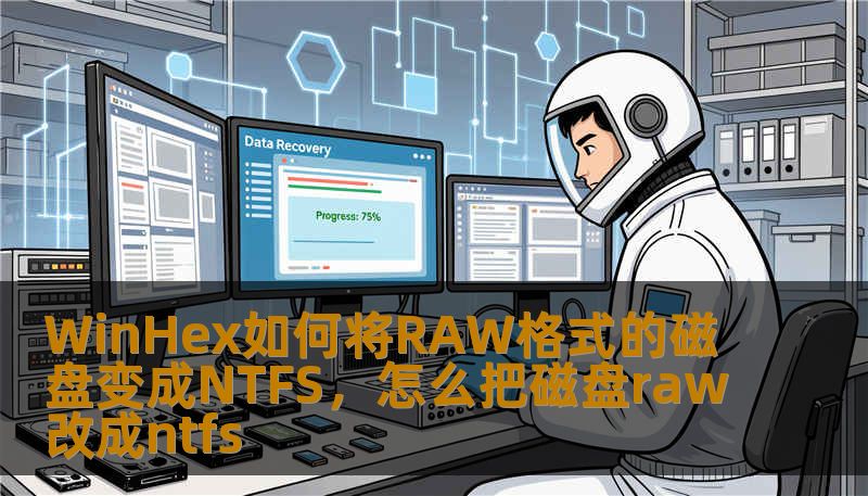 WinHex如何将RAW格式的磁盘变成NTFS，怎么把磁盘raw改成ntfs