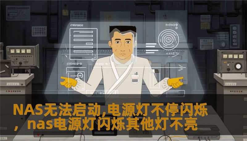 NAS无法启动,电源灯不停闪烁，nas电源灯闪烁其他灯不亮