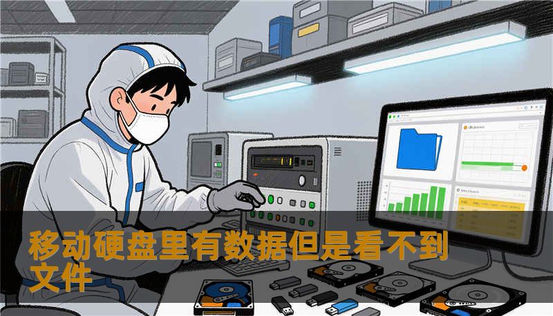 移动硬盘里有数据但是看不到文件                    文章标题：        一次突如其来的“看不见文件”：移动硬盘里有数据但是看不到文件，我的数据如何被救回    为什么会出现“移动硬盘里有数据但是看不到文件”：从逻辑到物理的几个常见原因    当盘看起来“有数据但看不到文件”，原因大致分两类：逻辑层问题和物理层问题。逻辑层就像电脑的大脑记错了地址——分区表损坏、文件系统损坏、