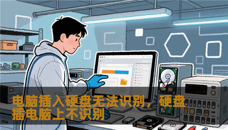 电脑插入硬盘无法识别，硬盘插电脑上不识别