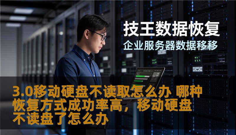 3.0移动硬盘不读取怎么办 哪种恢复方式成功率高，移动硬盘不读盘了怎么办