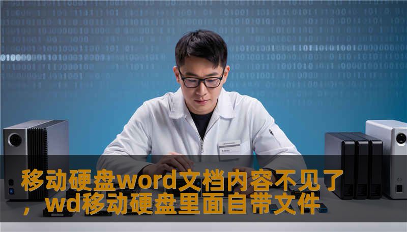 移动硬盘word文档内容不见了，wd移动硬盘里面自带文件
