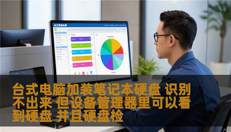 台式电脑加装笔记本硬盘 识别不出来 但设备管理器里可以看到硬盘 并且硬盘检