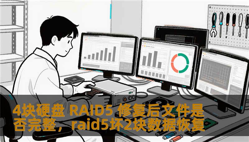 4块硬盘 RAID5 修复后文件是否完整，raid5坏2块数据恢复