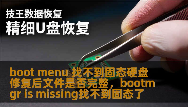 boot menu 找不到固态硬盘 修复后文件是否完整，bootmgr is missing找不到固态了