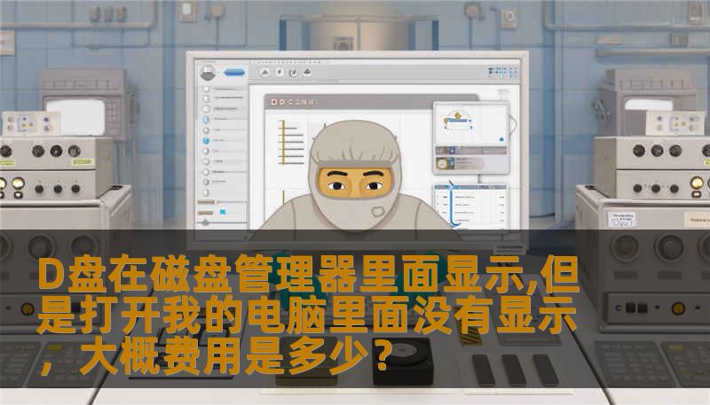 D盘在磁盘管理器里面显示,但是打开我的电脑里面没有显示，大概费用是多少？