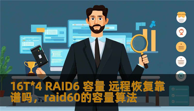 16T*4 RAID6 容量 远程恢复靠谱吗，raid60的容量算法