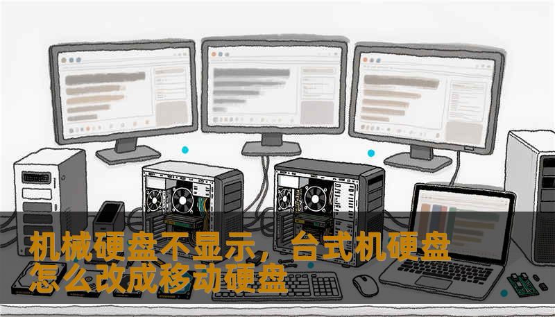 机械硬盘不显示，台式机硬盘怎么改成移动硬盘