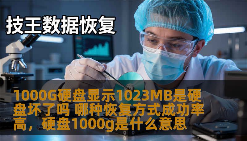 1000G硬盘显示1023MB是硬盘坏了吗 哪种恢复方式成功率高，硬盘1000g是什么意思