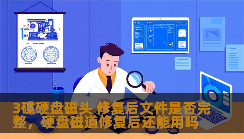 3碟硬盘磁头 修复后文件是否完整，硬盘磁道修复后还能用吗