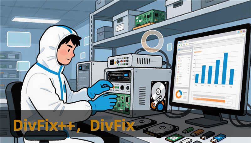 DivFix++是一款小巧高效的AVI/视频修复工具，能够快速重建索引、修复播放错误，并兼容主流系统与多种播放器，是个人用户与视频爱好者恢复损坏视频的首选方案