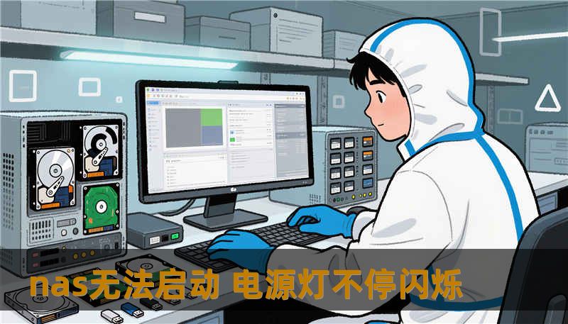 nas无法启动 电源灯不停闪烁