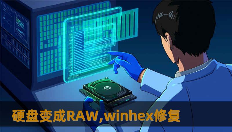 硬盘变成RAW,winhex修复