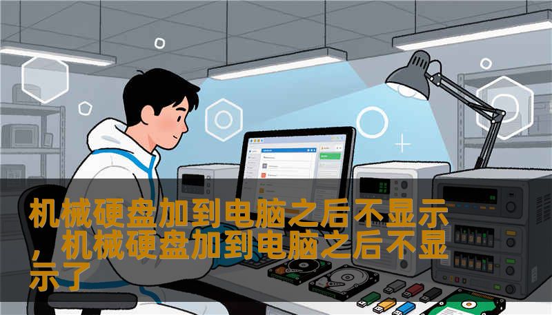 机械硬盘加到电脑之后不显示，机械硬盘加到电脑之后不显示了