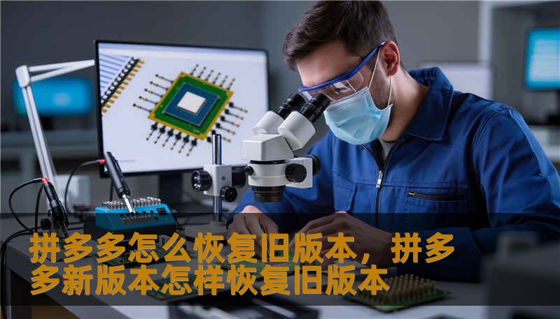 拼多多怎么恢复旧版本，拼多多新版本怎样恢复旧版本