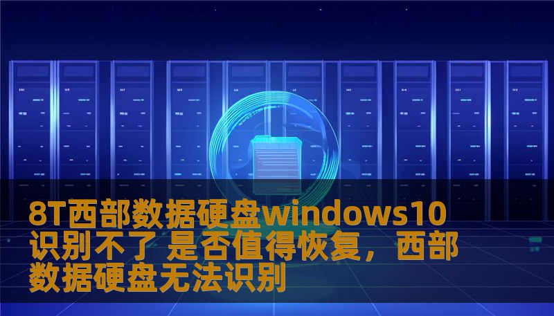 8T西部数据硬盘windows10识别不了 是否值得恢复，西部数据硬盘无法识别