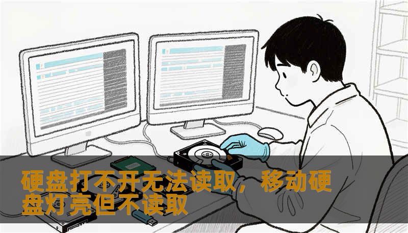 硬盘打不开无法读取，移动硬盘灯亮但不读取