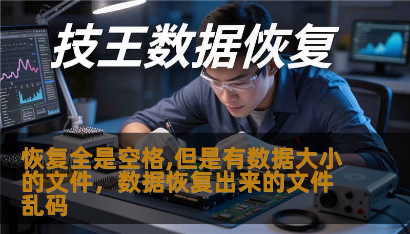 恢复全是空格,但是有数据大小的文件，数据恢复出来的文件乱码