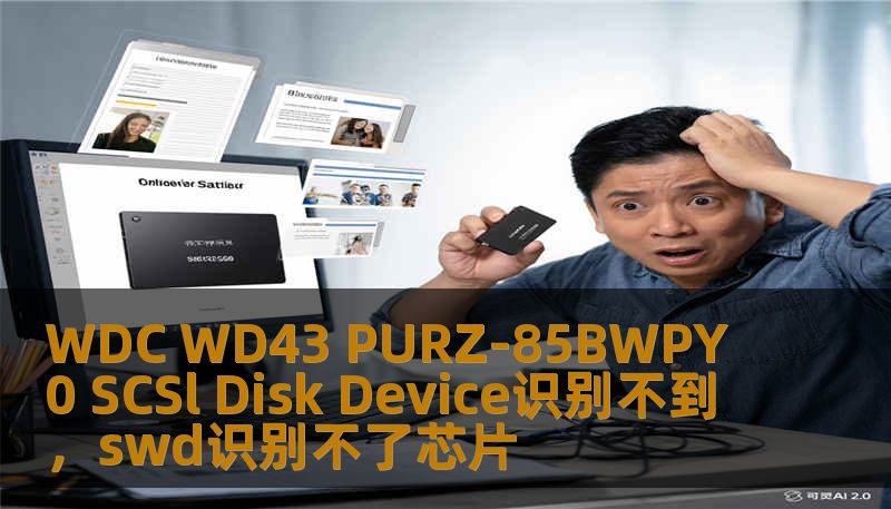 WDC WD43 PURZ-85BWPY0 SCSl Disk Device识别不到,swd识别不了芯片 WDC WD43 PURZ-85BWPY0 SCSl Disk Device识别不到,swd识别不了芯片