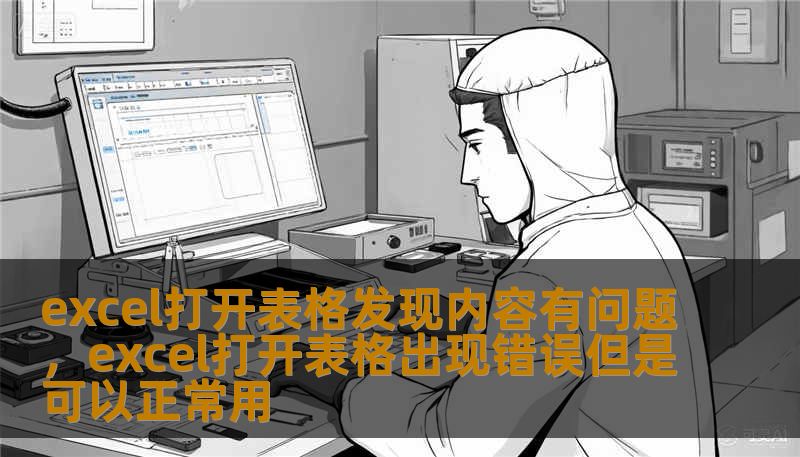 excel打开表格发现内容有问题，excel打开表格出现错误但是可以正常用