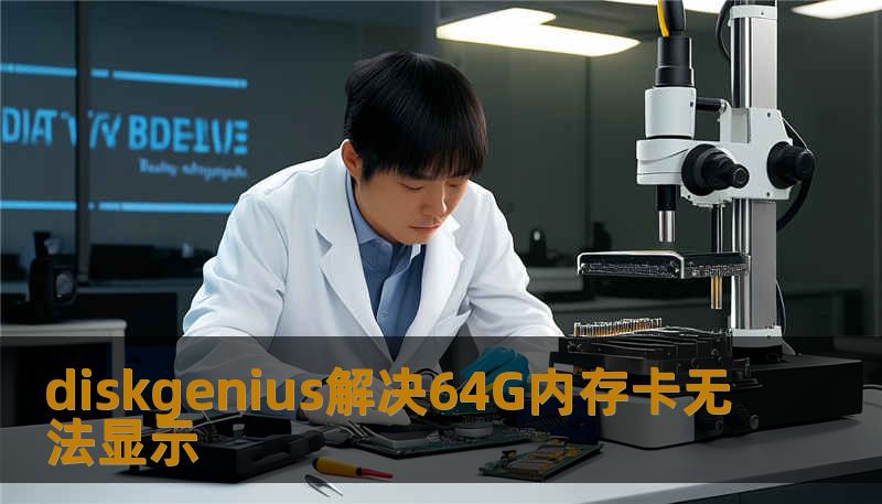 diskgenius解决64G内存卡无法显示