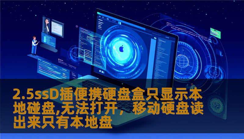 2.5ssD插便携硬盘盒只显示本地碰盘,无法打开，移动硬盘读出来只有本地盘