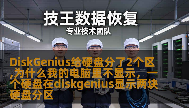 DiskGenius给硬盘分了2个区,为什么我的电脑里不显示，一个硬盘在diskgenius显示两块硬盘分区