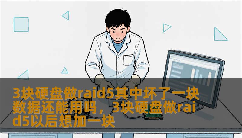 3块硬盘做raid5其中坏了一块数据还能用吗，3块硬盘做raid5以后想加一块