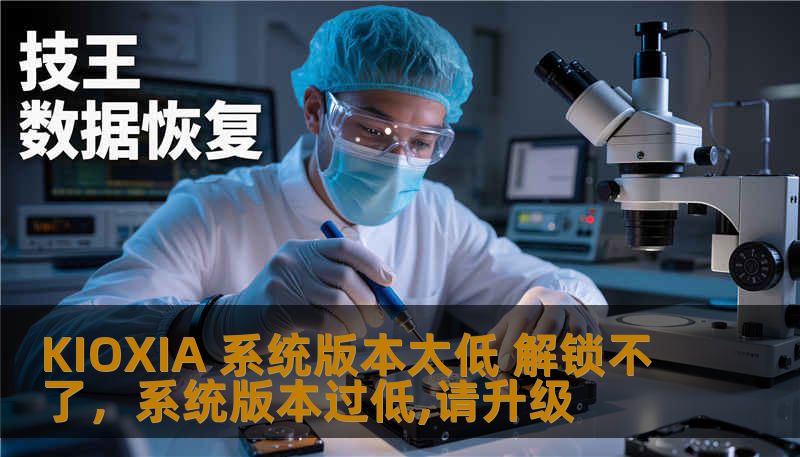 KIOXIA 系统版本太低 解锁不了，系统版本过低,请升级
