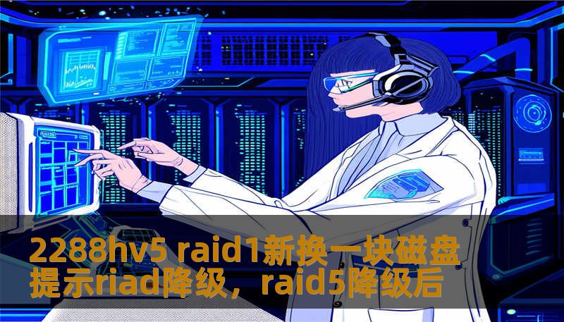 2288hv5 raid1新换一块磁盘提示riad降级，raid5降级后