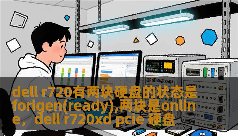 dell r720有两块硬盘的状态是forigen(ready),两块是online，dell r720xd pcie 硬盘