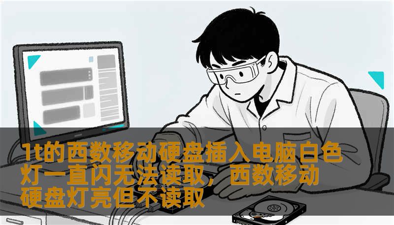 1t的西数移动硬盘插入电脑白色灯一直闪无法读取，西数移动硬盘灯亮但不读取