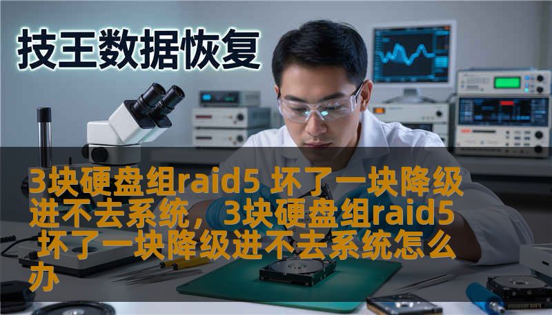 3块硬盘组raid5 坏了一块降级进不去系统，3块硬盘组raid5 坏了一块降级进不去系统怎么办                    标题（TDK）：        一次突如其来的3块硬盘组raid5 坏了一块降级进不去系统，我的数据如何被救回（技王数据恢复实战解析）    关键词（建议投放于页面元标签 / 文末）：        3块硬盘组raid5 坏了一块降级进不去系统、技王数据恢复、数据