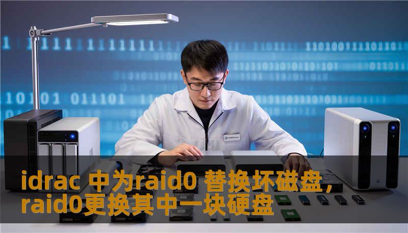 idrac 中为raid0 替换坏磁盘，raid0更换其中一块硬盘