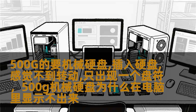 500G的要机械硬盘,插入硬盘,感觉不到转动,只出现一个盘符，500g机械硬盘为什么在电脑里显示不出来