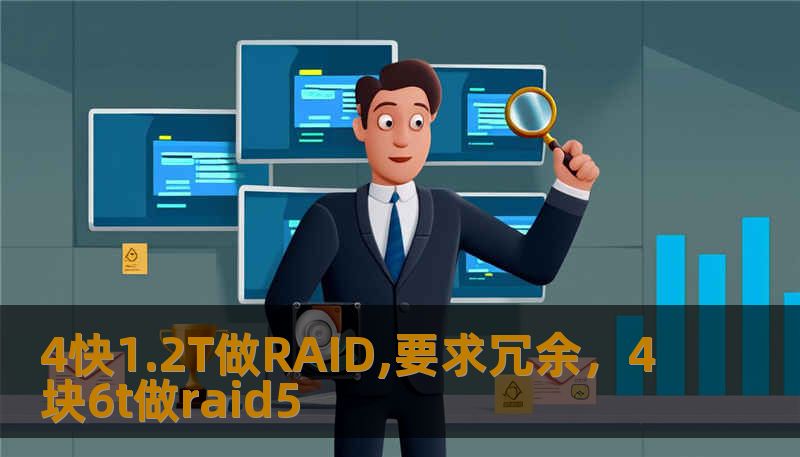 4快1.2T做RAID,要求冗余，4块6t做raid5