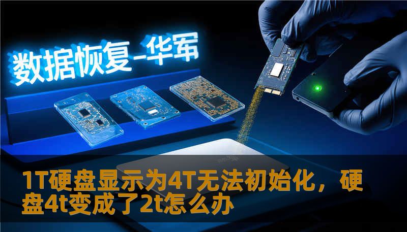1T硬盘显示为4T无法初始化,硬盘4t变成了2t怎么办 1T硬盘显示为4T无法初始化,硬盘4t变成了2t怎么办