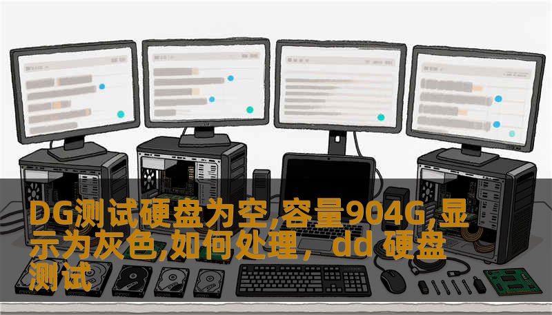 DG测试硬盘为空,容量904G,显示为灰色,如何处理，dd 硬盘测试